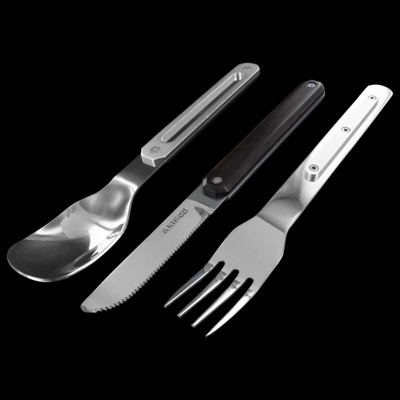 Akinod 12H34 Magnetic Cutlery Set Ebony - Image 5