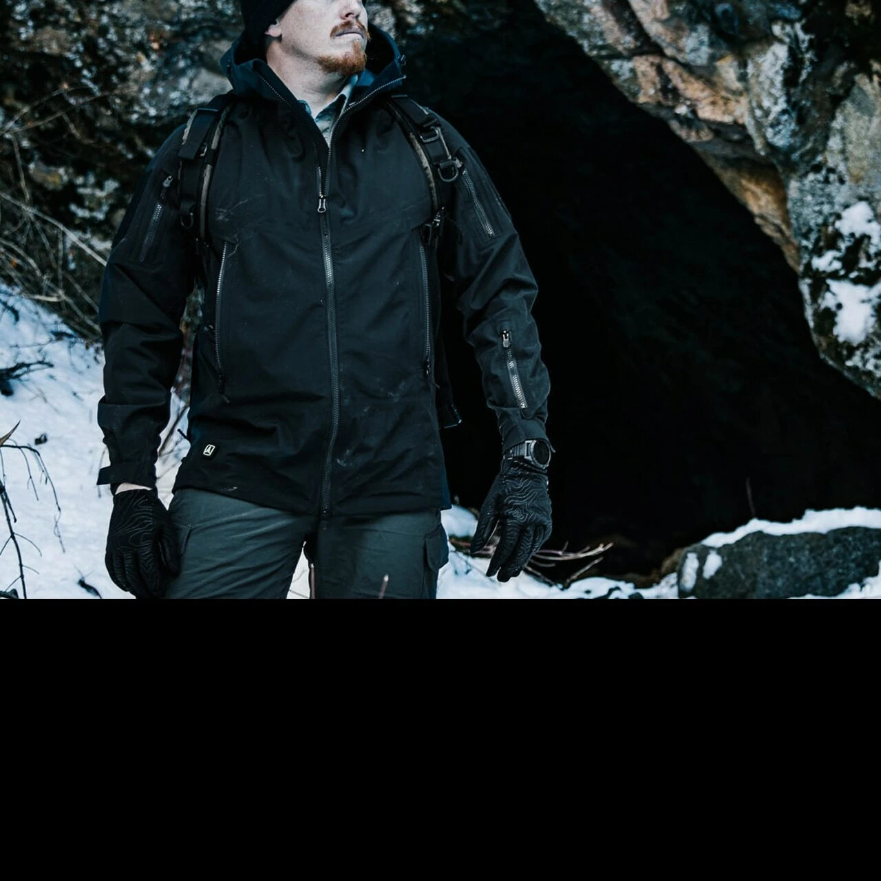 TAD Stealth Hoodie LT Patched Black - Image 5