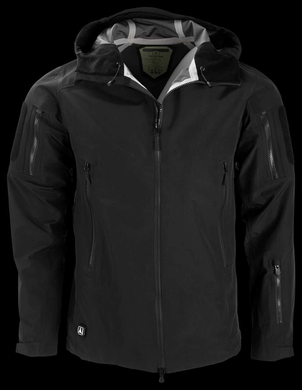 TAD Stealth Hoodie LT Patched Black