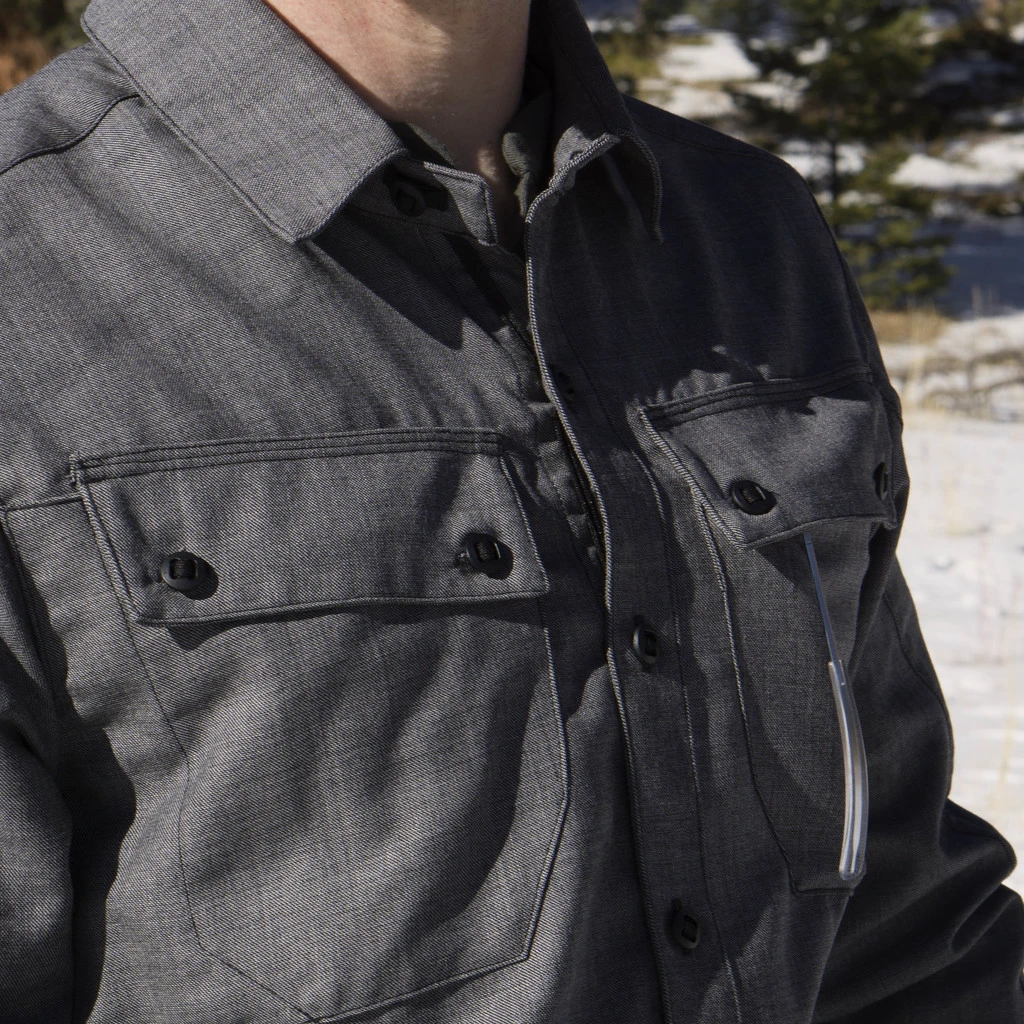 TAD Highland Shirt Heather Charcoal